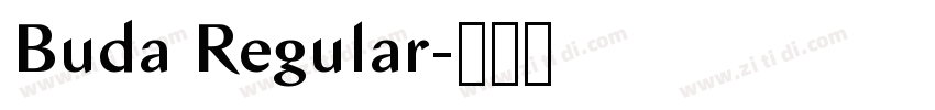 Buda Regular字体转换